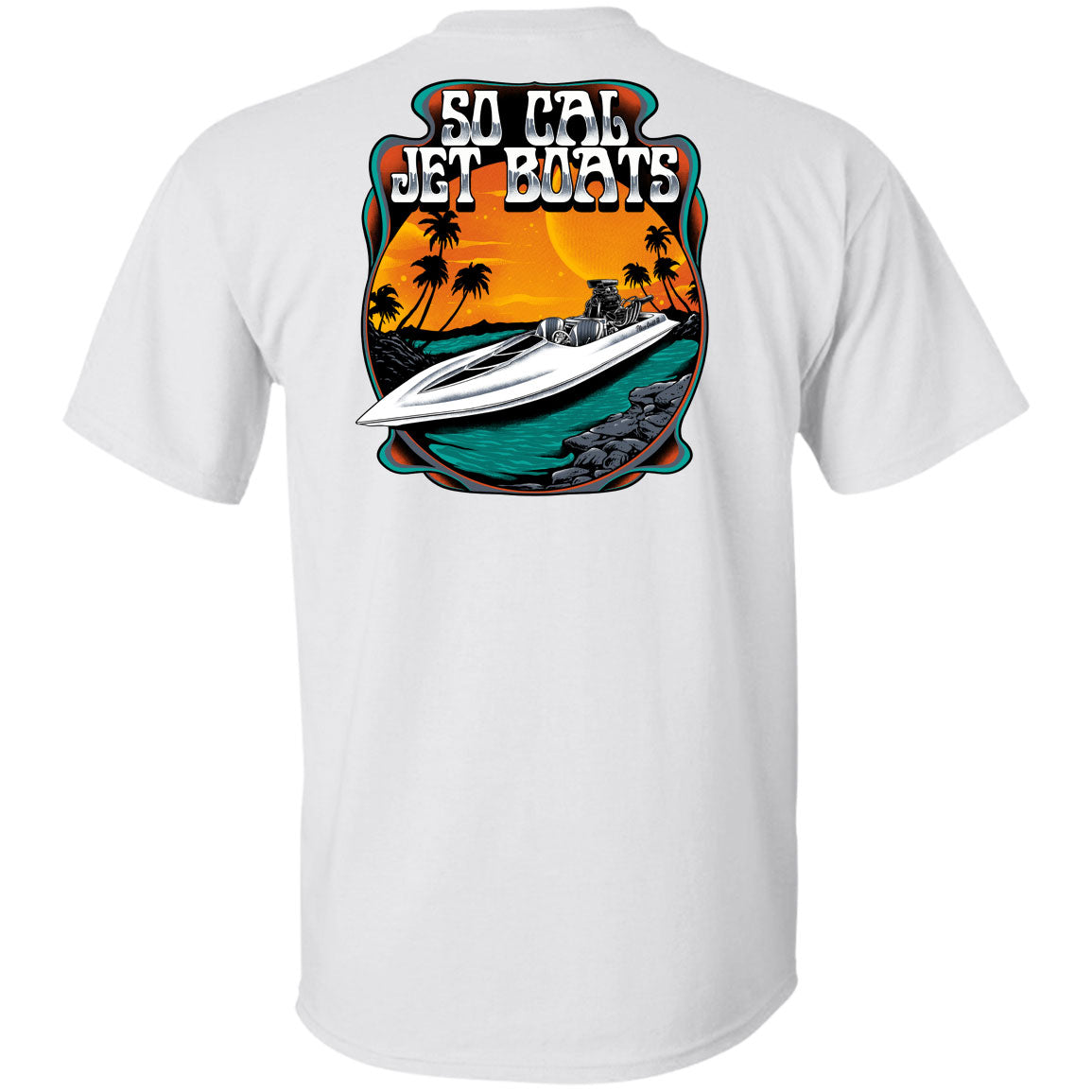 Sliver White T-Shirt | SoCal Jet Boats | Jet Boat Apparel