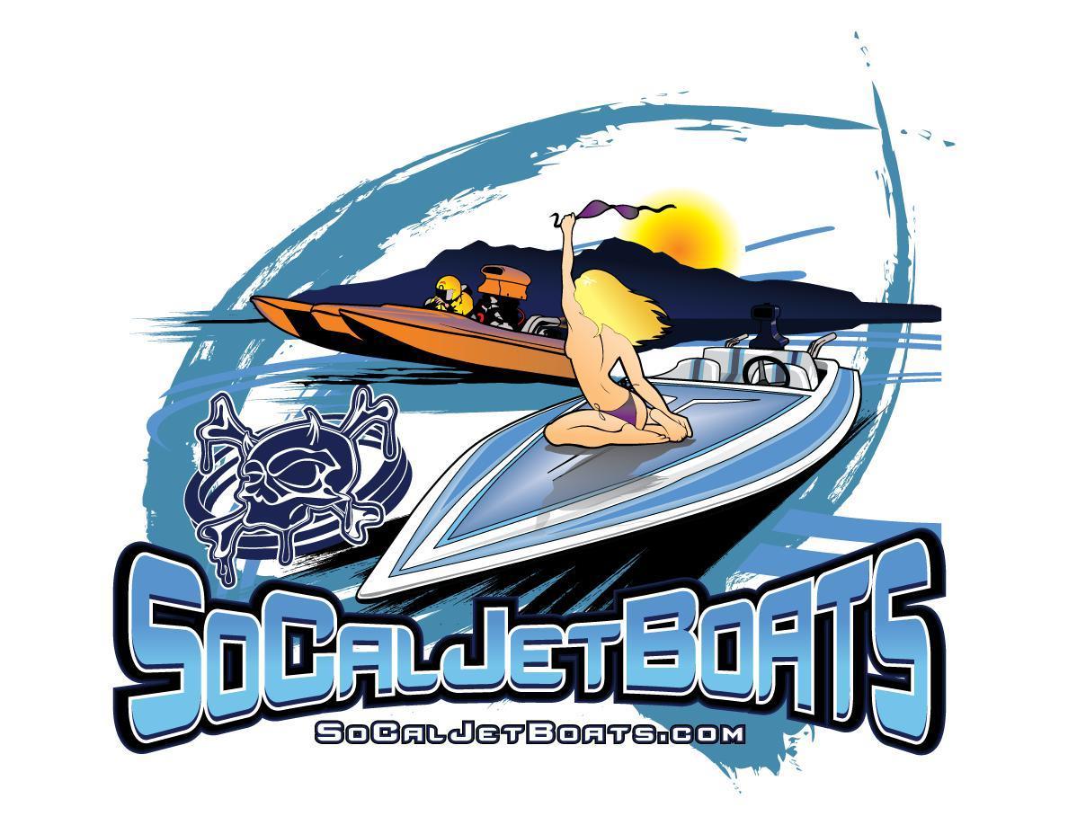 SoCal Jet Boats Blue Sprint Men's T-Shirt | SoCal Jet Boats | Jet Boat Apparel