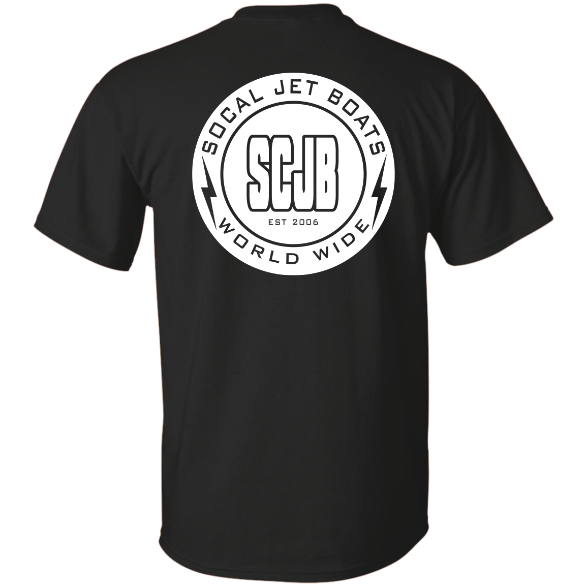 The White Bolt Mens T-Shirt | SoCal Jet Boats | Jet Boat Apparel