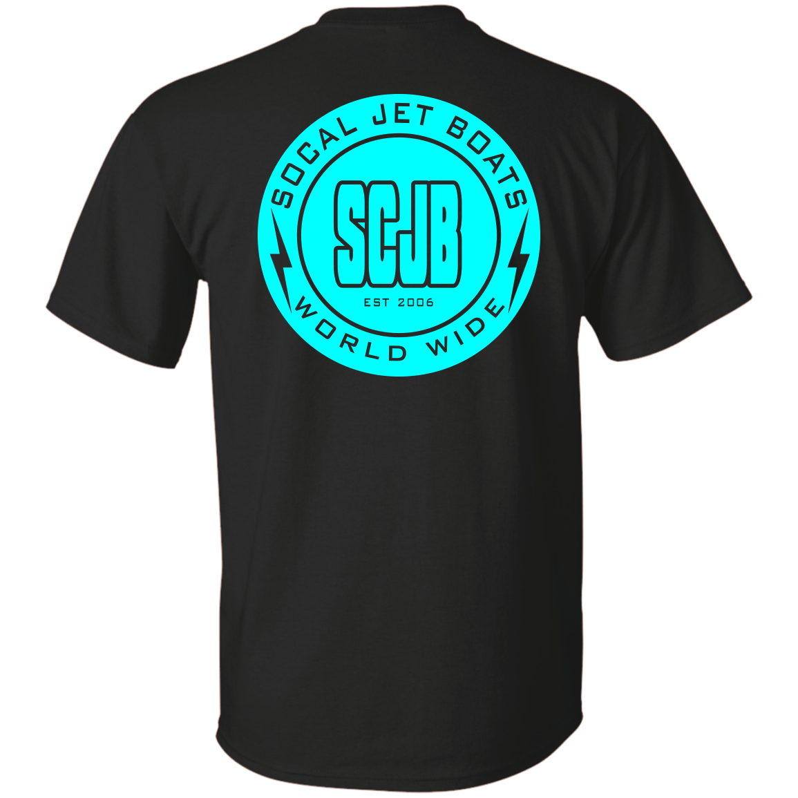 The Teal Bolt Mens T-Shirt | SoCal Jet Boats | Jet Boat Apparel