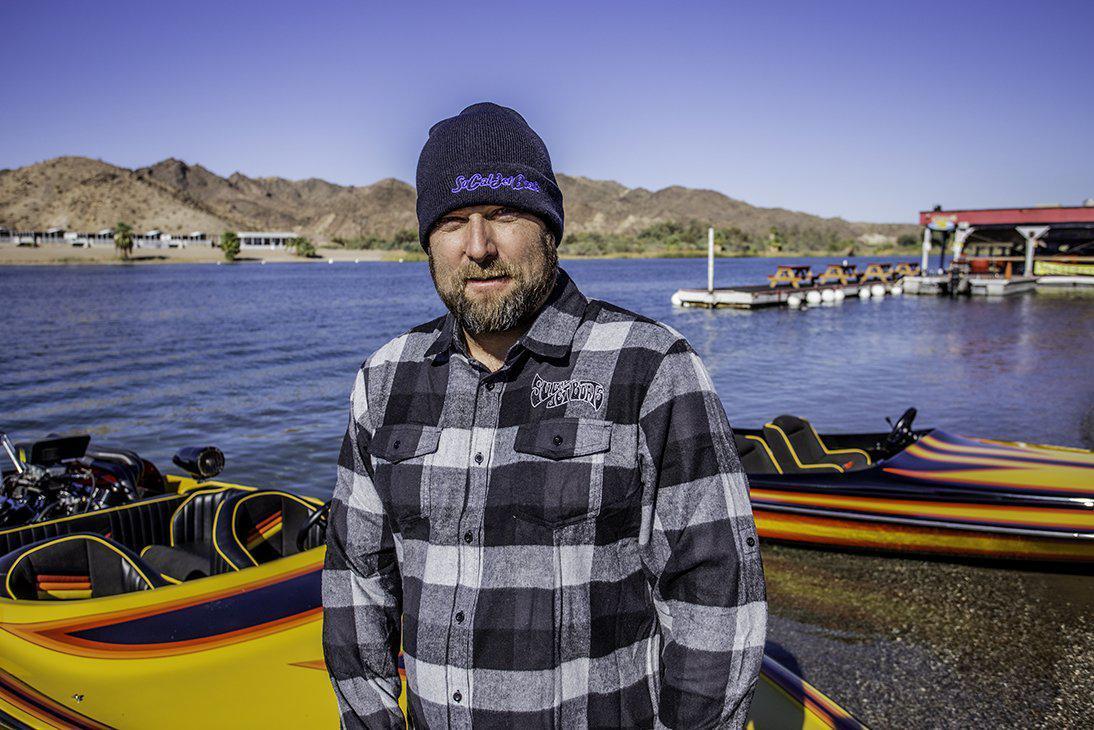 Mens Black and Grey Flannel | SoCal Jet Boats | Jet Boat Apparel