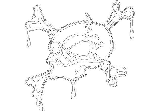 Skull Sticker