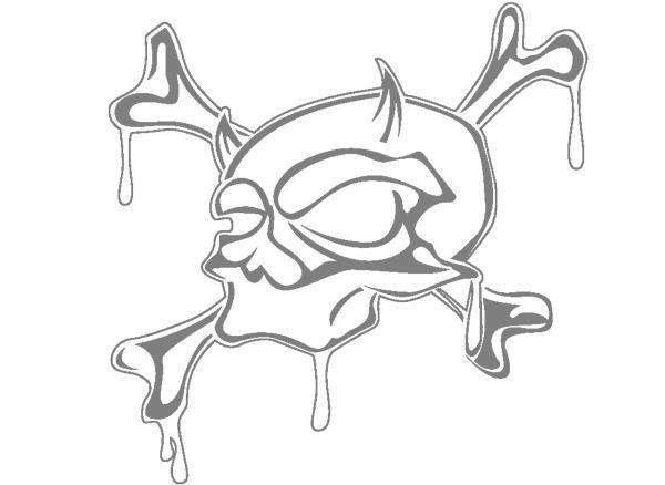 Skull Sticker