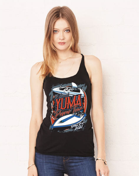 2021 Yuma Power Tour Womens Tank Top | SoCal Jet Boats | Jet Boat Apparel