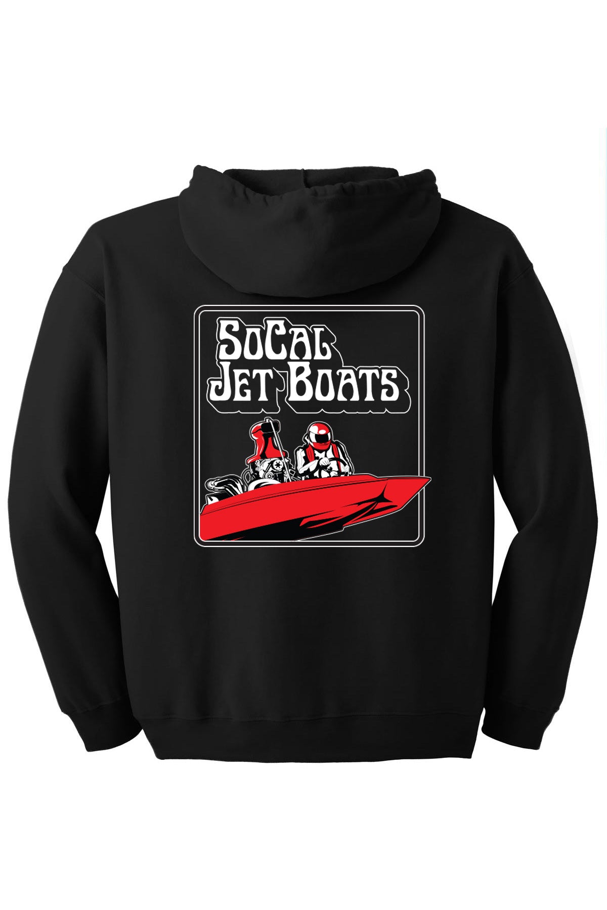Mens Red Racer Pullover Hooded Sweatshirt - Socaljetboats | SoCal Jet Boats | Jet Boat Apparel