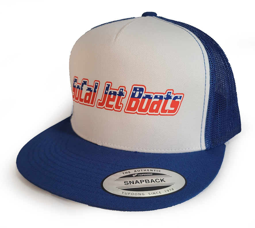 Red, White & Blue - Blue Trucker Hat | SoCal Jet Boats | Jet Boat Apparel