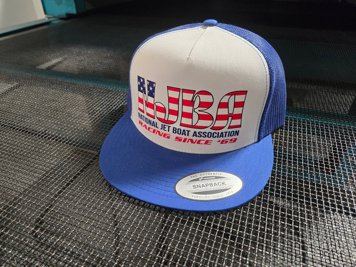 Blue NJBA Patriot Trucker Hat