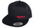 NJBA Black Mesh Snapback Trucker Hat - Red Stitching