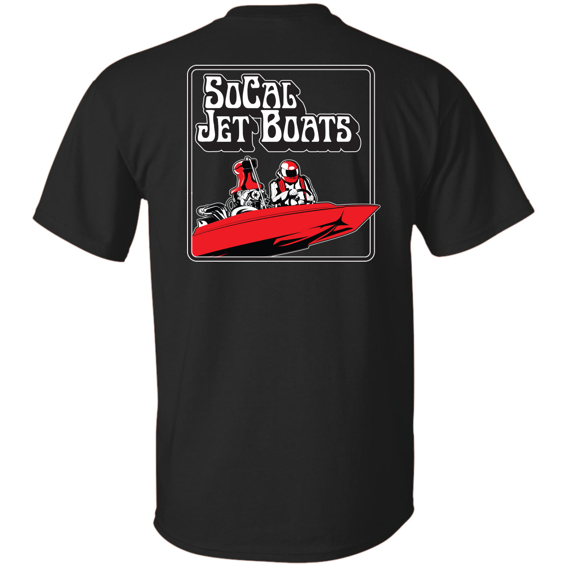 Red Racer Black T-Shirt | SoCal Jet Boats | Jet Boat Apparel