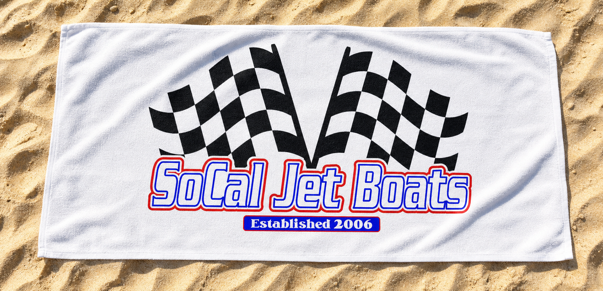 SoCal Jet Boats Finish Line Beach Towel