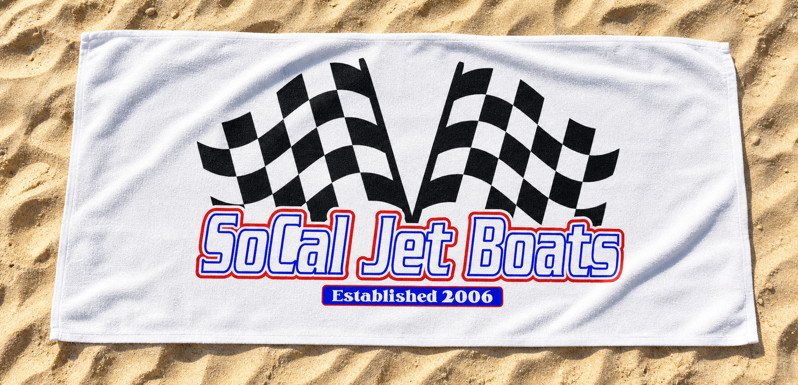 SoCal Jet Boats Finish Line Beach Towel