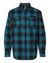 Mens Blue and Black Flannel