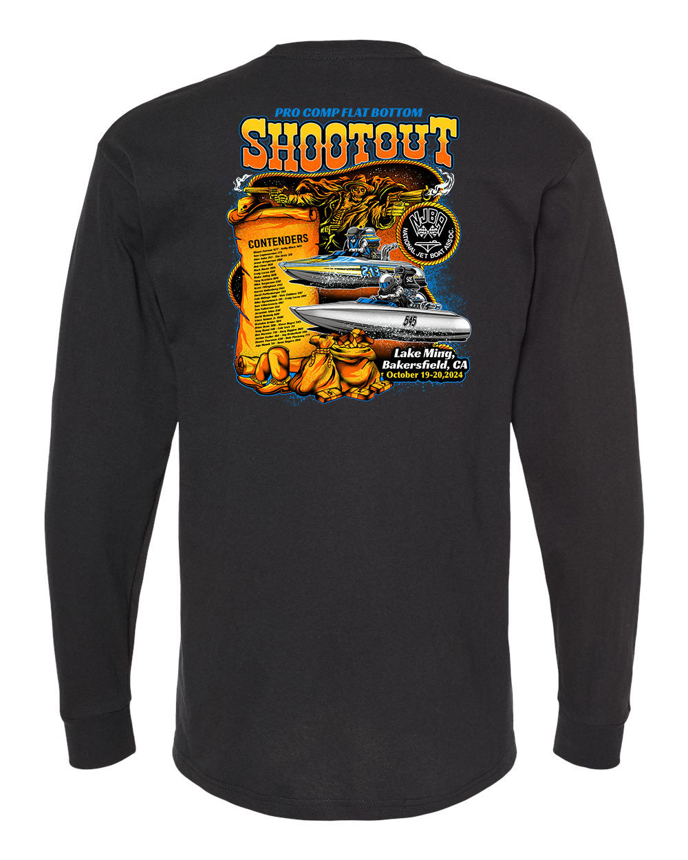 NJBA 2024 Pro Comp Flat Mens Long Sleeve T-Shirt