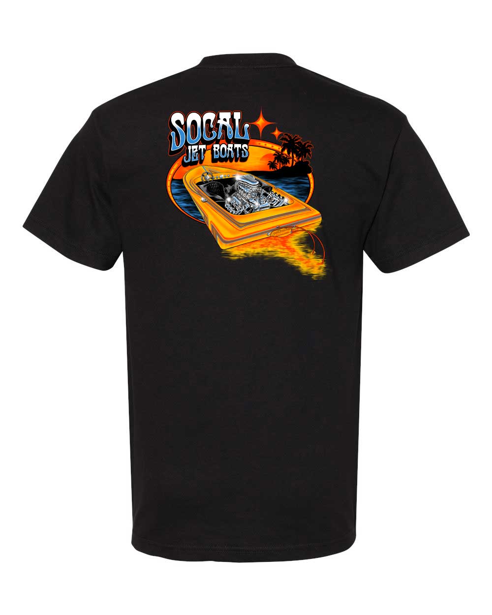 SoCal Jet Boats "Rogers in Paradise" Black T-Shirt