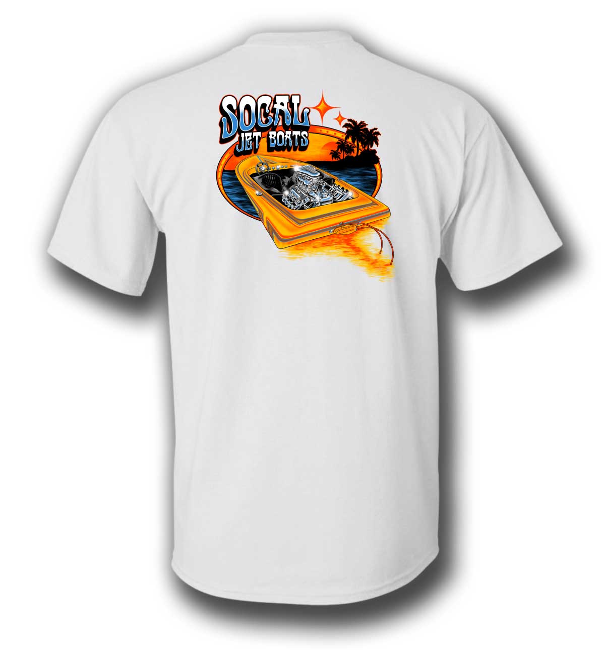 SoCal Jet Boats "Rogers in Paradise" White T-Shirt