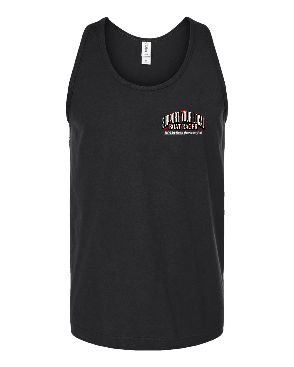 Support Your Local Boat Racer Black Tank Top