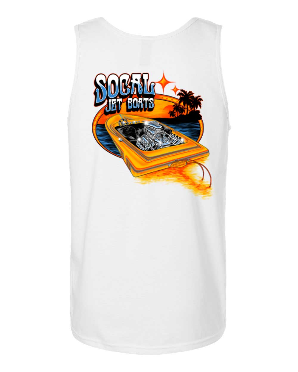SoCal Jet Boats "Rogers in Paradise" White Tank Top