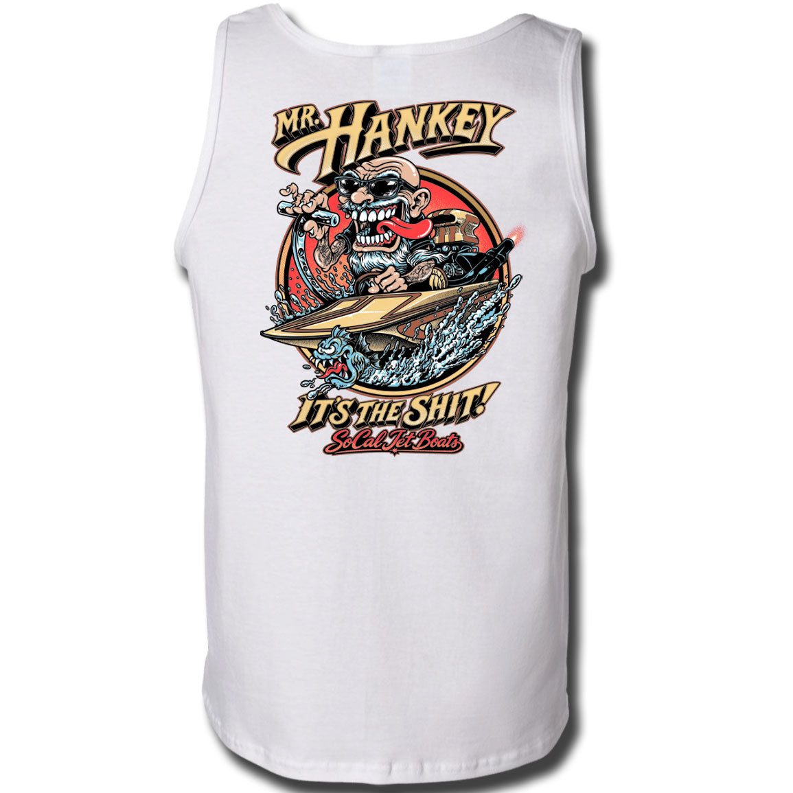 "Mr. Hankey" Men's White Tank Top