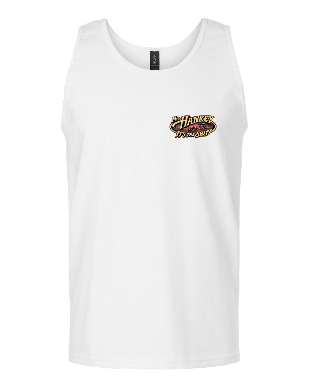 "Mr. Hankey" Men's White Tank Top