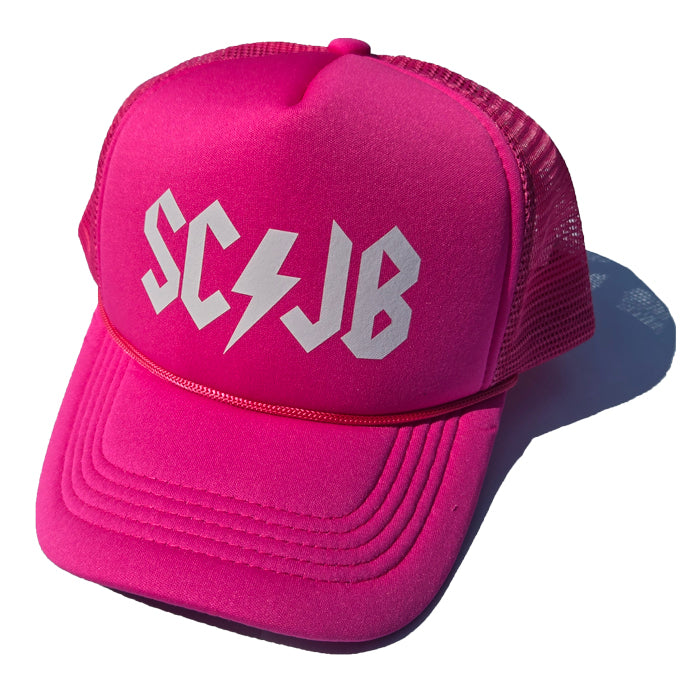 Pink SCJB Bolt Foam Trucker Hat