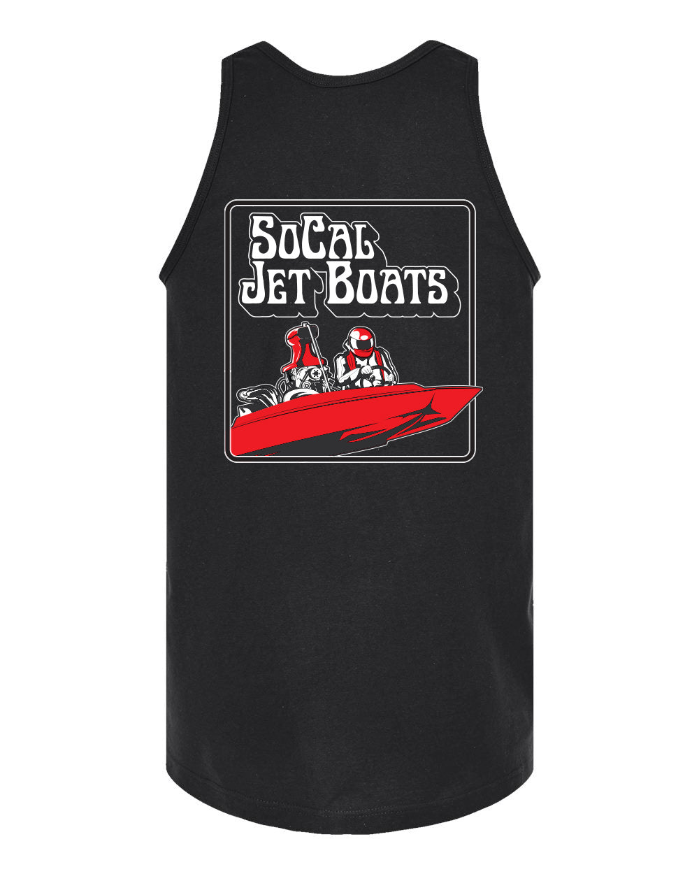 Red Racer Black Tank Top