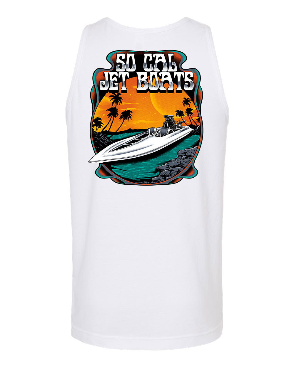 Sliver White Tank Top | SoCal Jet Boats | Jet Boat Apparel