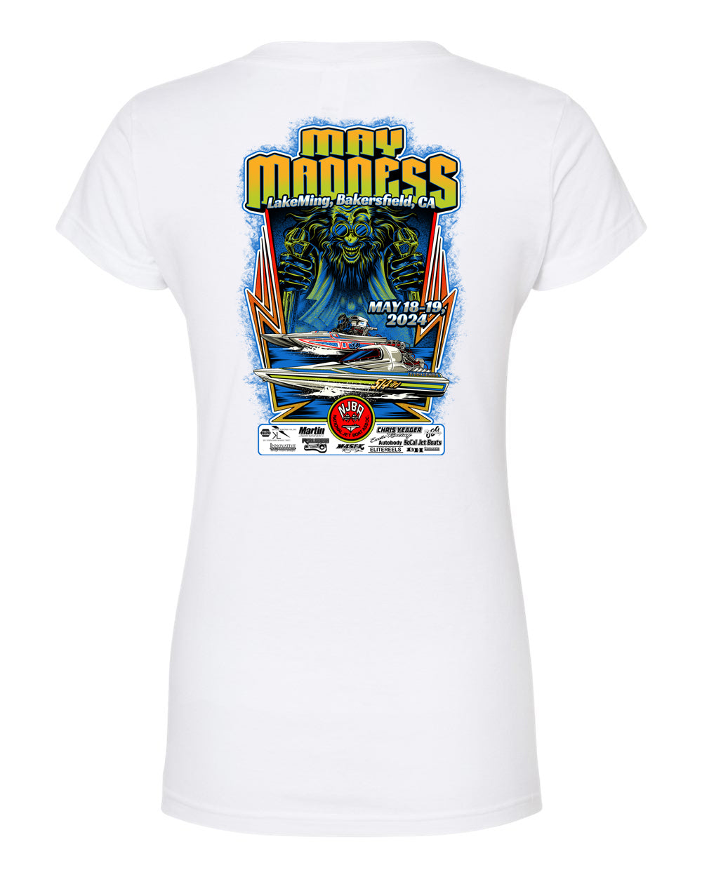 NJBA May Madness 2024 Event Womens V-Neck T-Shirt
