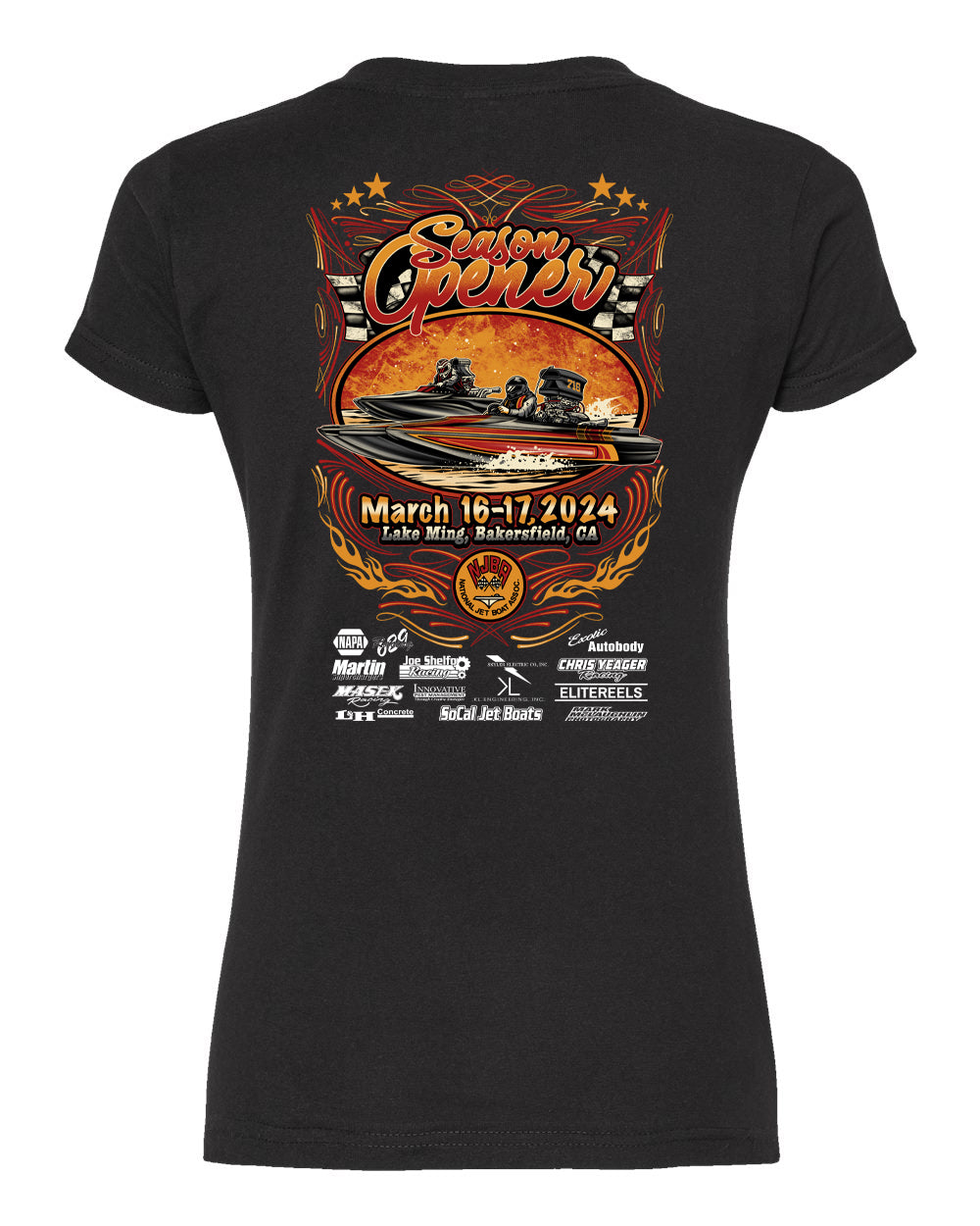 NJBA Season Opener 2024 Event Womens V-Neck T-Shirt