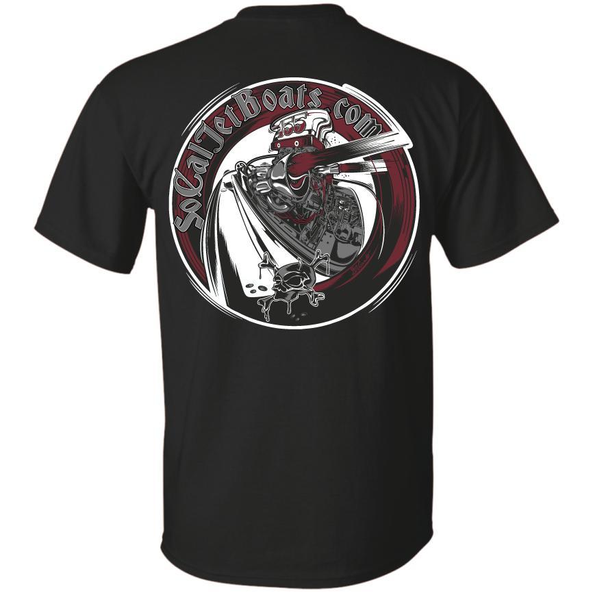 155 Engine Design Men's T-Shirt | SoCal Jet Boats | Jet Boat Apparel