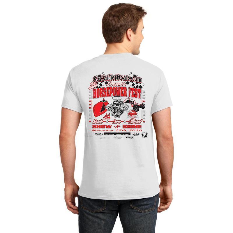 2016 Horsepower Fest White T-Shirt | SoCal Jet Boats | Jet Boat Apparel