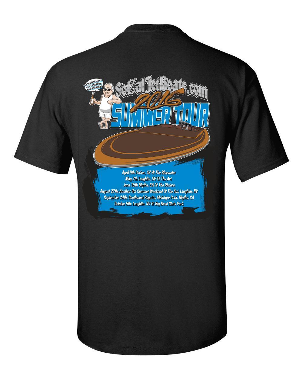 2016 Summer Tour T-Shirt | SoCal Jet Boats | Jet Boat Apparel