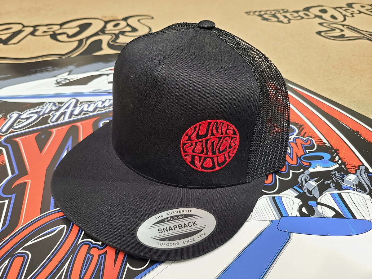 Yuma Power Tour Snapback Trucker Hat with Red Logo | SoCal Jet Boats | Jet Boat Apparel