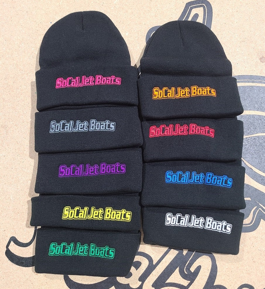 Cuffed Knit Beanie 1 - Socaljetboats Warm Winter Hat | SoCal Jet Boats | Jet Boat Apparel