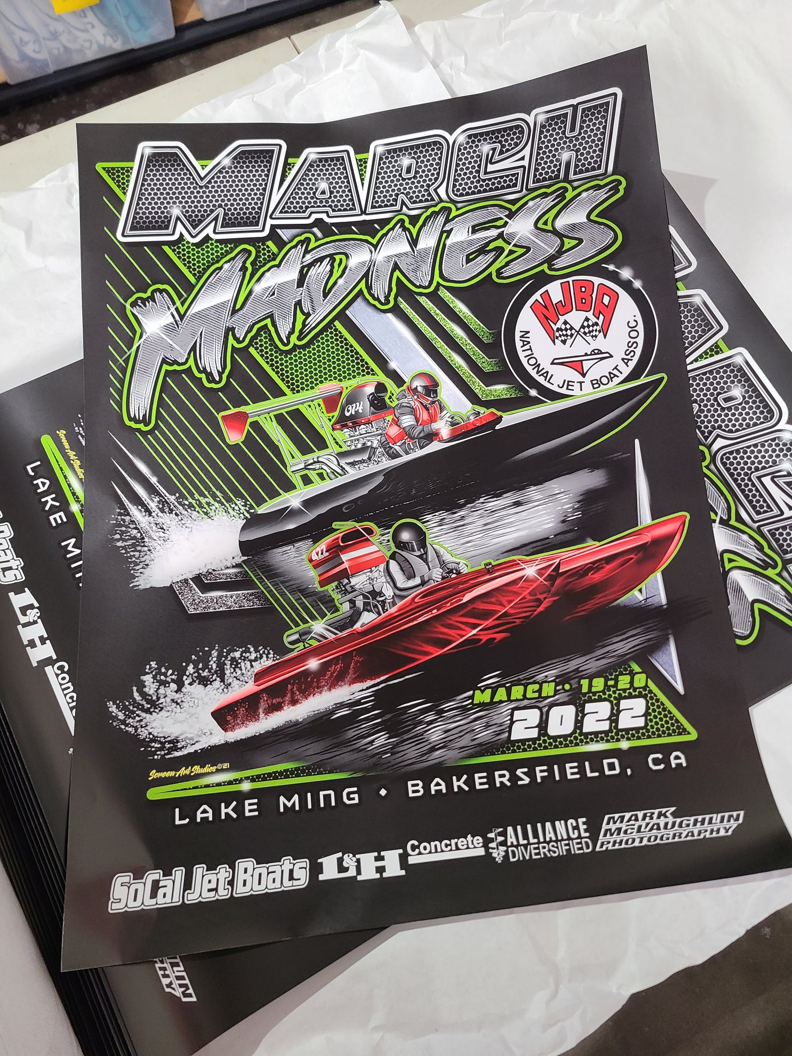 NJBA March Madness 2022 Event Poster