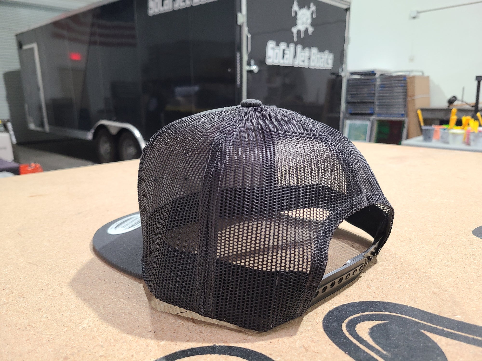 The Finish Line Charcoal Grey Snapback Trucker Hat