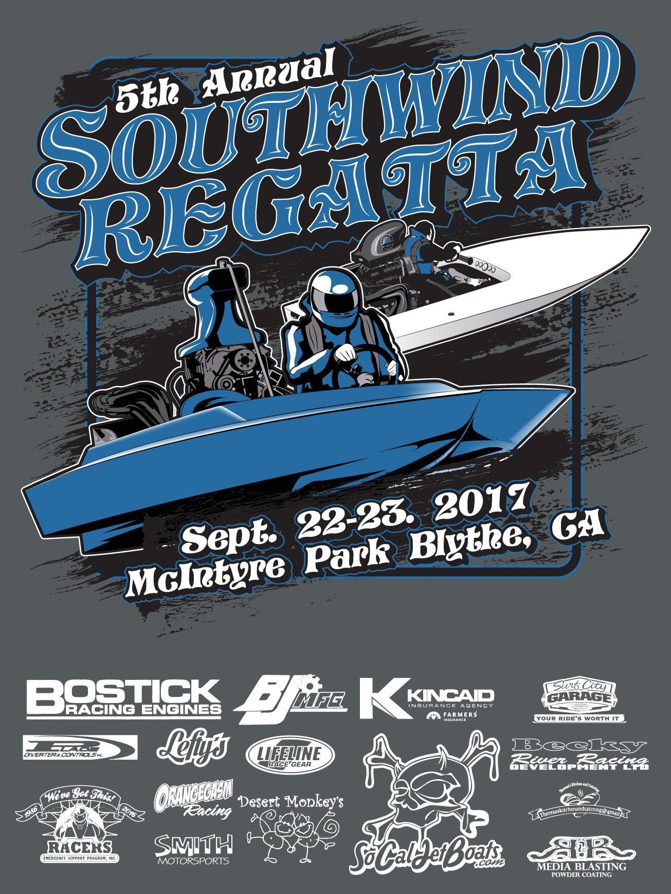 5th Annual Southwind Regatta Poster | SoCal Jet Boats | Jet Boat Apparel