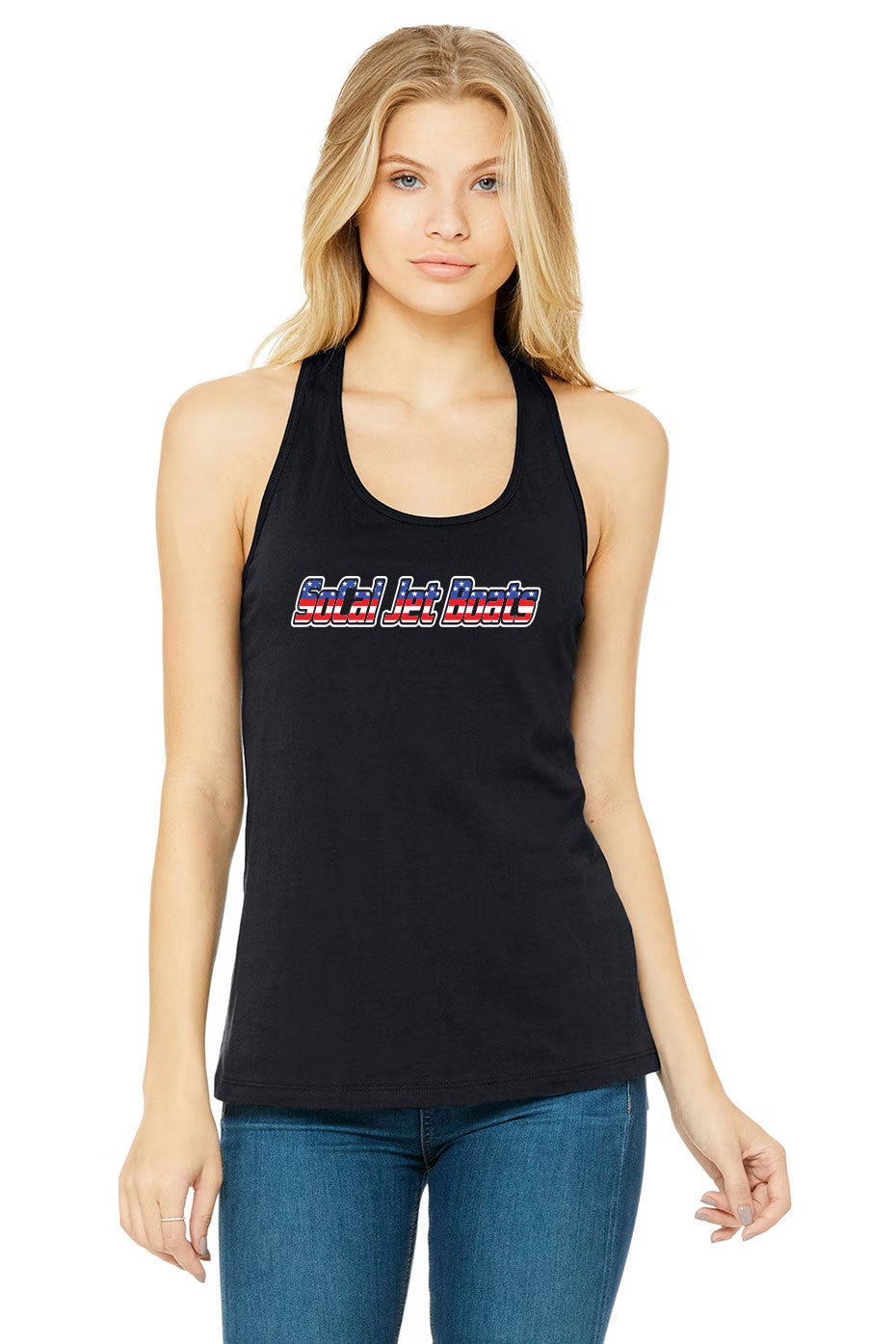 The Patriot Jet Boat Womens Tank Top