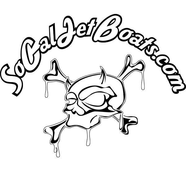 Arch Skull Sticker | SoCal Jet Boats | Jet Boat Apparel