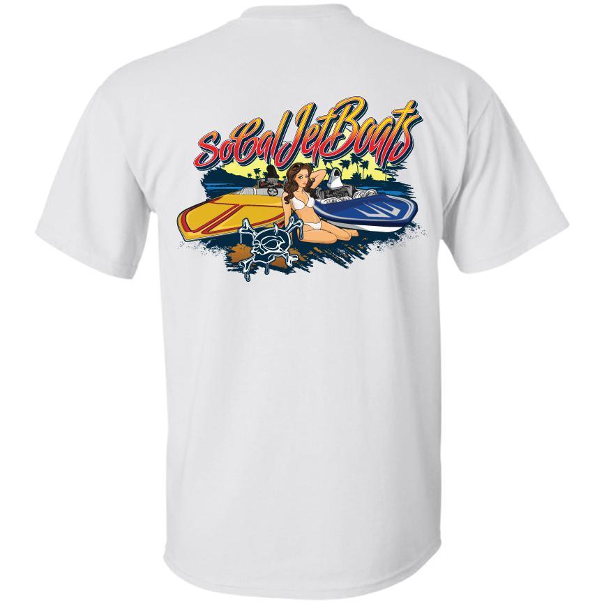 【Saudade Club】Boat tee Beach Scene T-Shirt - SoCal Jet Boats
