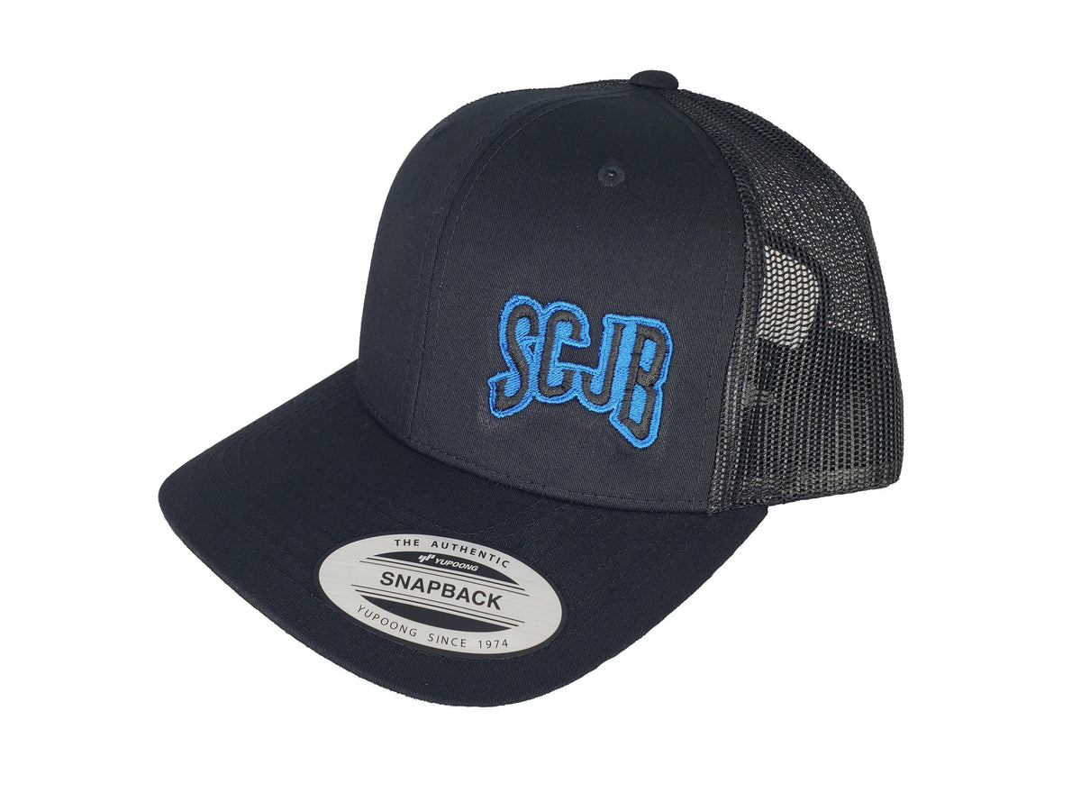 Blue &amp; Black SCJB Logo Hat (Various Styles) | SoCal Jet Boats | Jet Boat Apparel