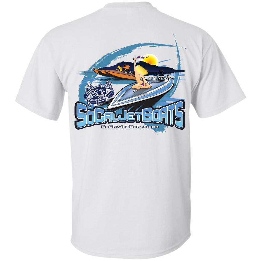 SoCal Jet Boats Blue Sprint Men's T-Shirt | SoCal Jet Boats | Jet Boat Apparel