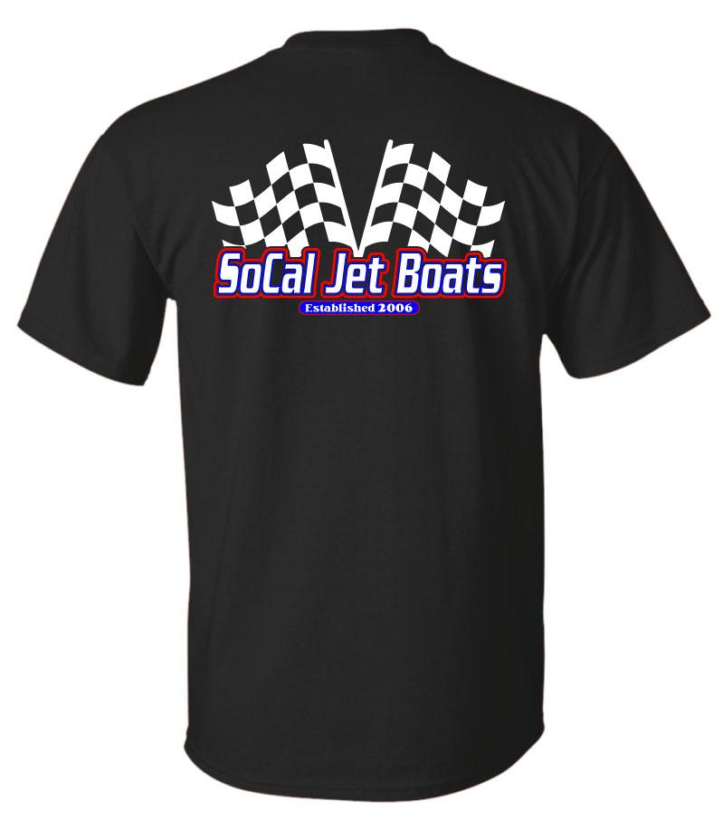 The Finish Line Black Mens T-Shirt | SoCal Jet Boats | Jet Boat Apparel