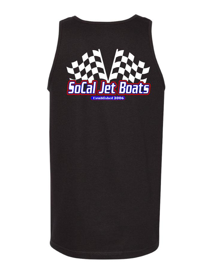 The Finish Line Black Mens Tank Top | SoCal Jet Boats | Jet Boat Apparel