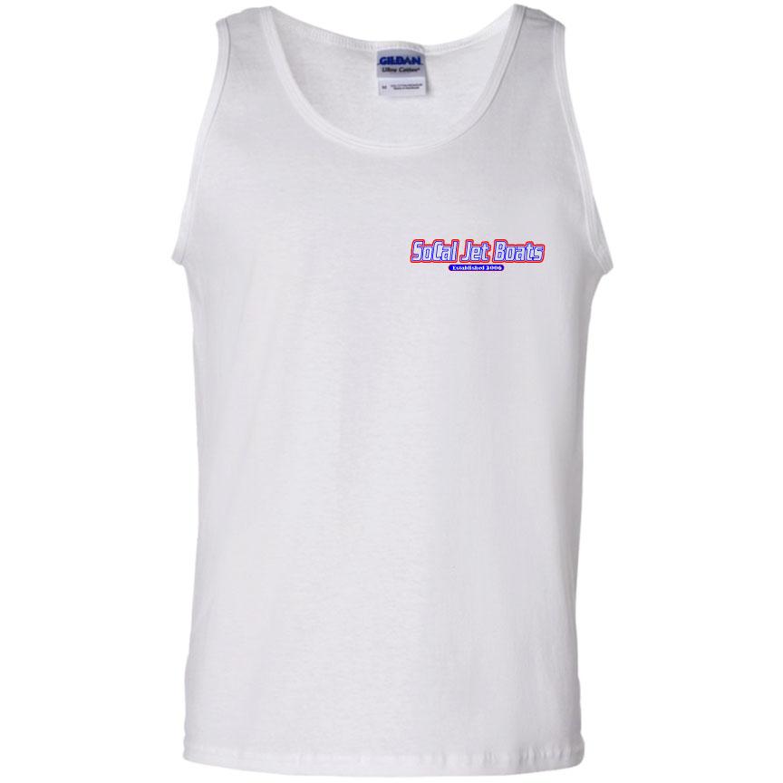 The Finish Line White Mens Tank Top