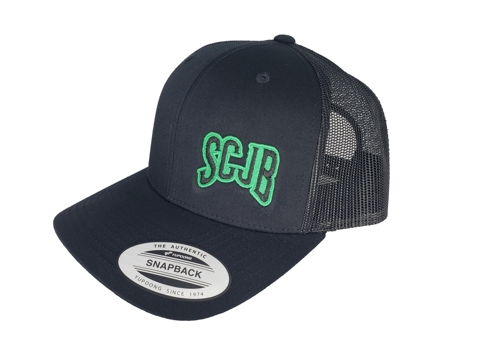 Green & Black SCJB Logo Hat (Various Styles) | SoCal Jet Boats | Jet Boat Apparel