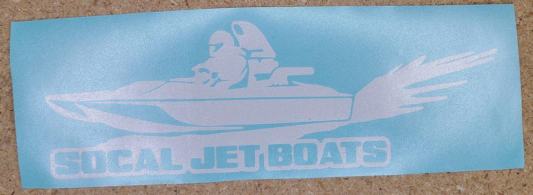 Gullwing Jet Boat Sticker