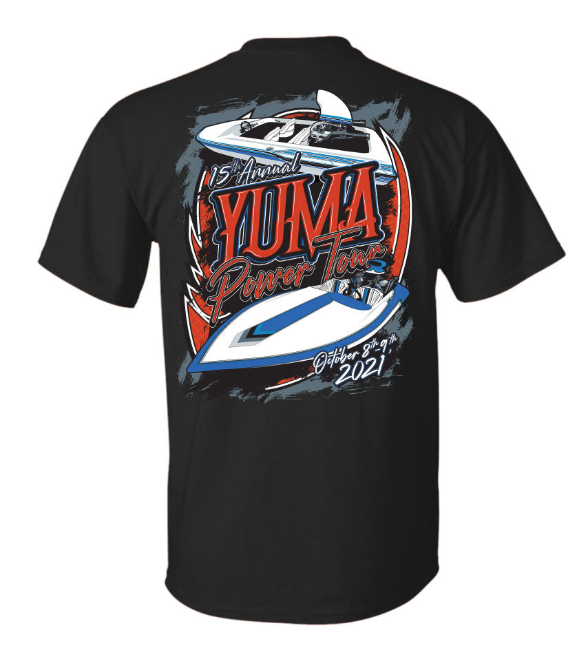 2021 Yuma Power Tour Short Sleeve T-Shirt | SoCal Jet Boats | Jet Boat Apparel