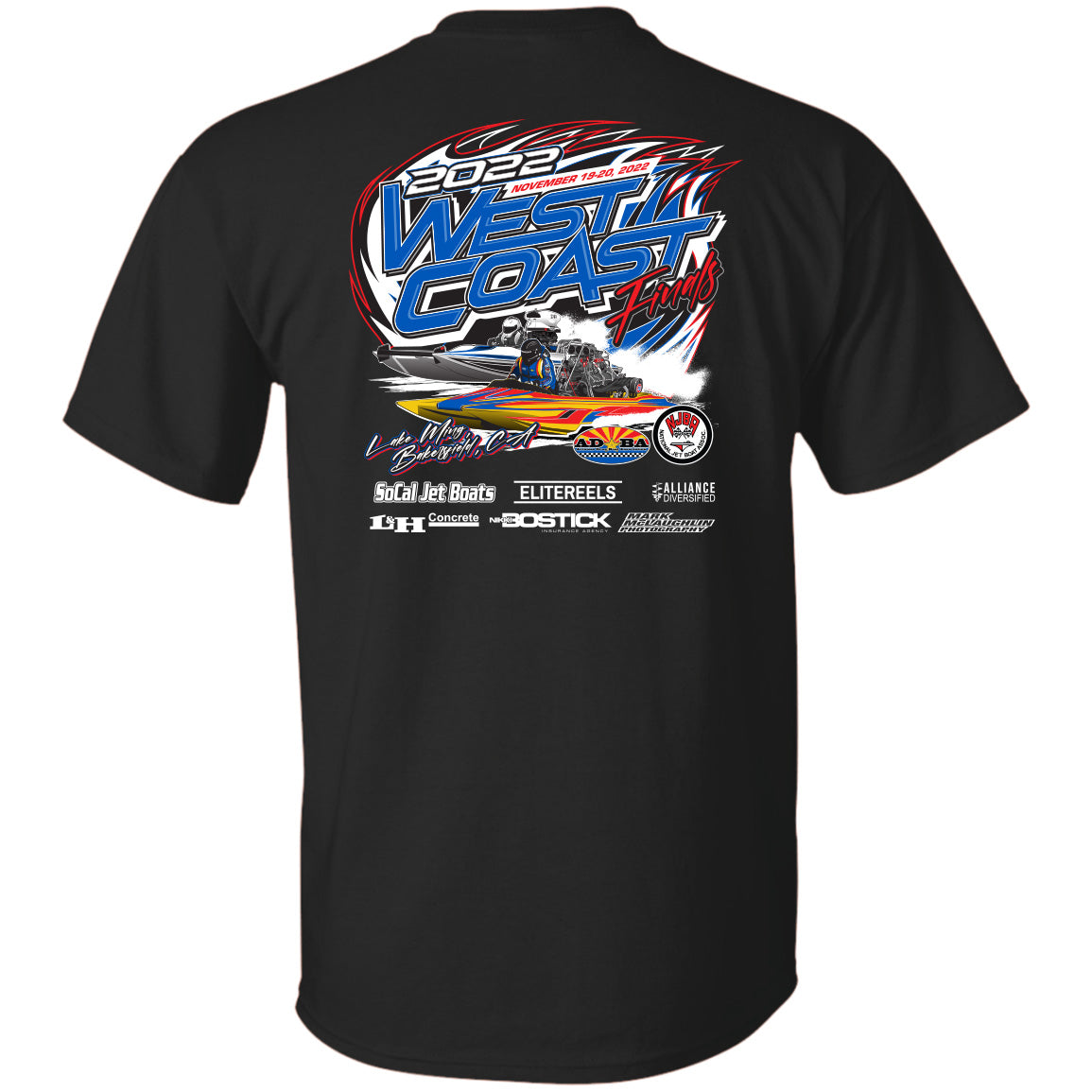 NJBA/ADBA 2022 West Coast Finals Event  Mens T-Shirt