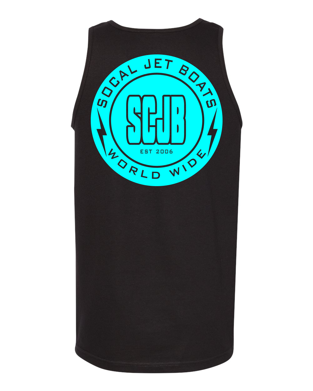 The Teal Bolt Mens Tank Top | SoCal Jet Boats | Jet Boat Apparel
