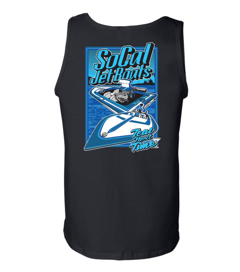 Teal Next Time Mens Tank Top | SoCal Jet Boats | Jet Boat Apparel